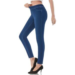 Pull-On Jeggings for Women High Waisted Skinny Stretchy Denim Classic Jeans XL